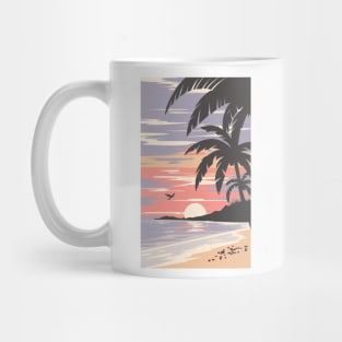 Sunset at the beach Mug